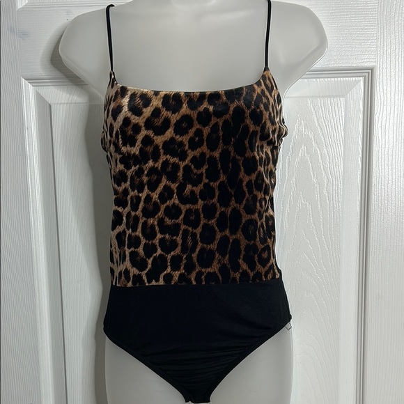 Nasty Gal Leopard Print One Piece Snap Closure 2 - Picture 1 of 7